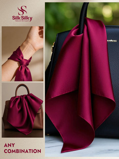 100% Mulberry Silk Square Scarf 53x53cm/21