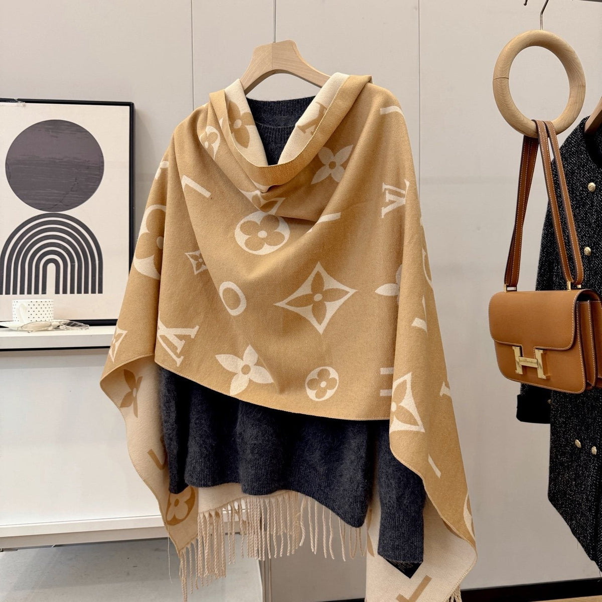 Louis Vuitton Knotted-Fringe Monogram Scarf - 65 x 180 cm