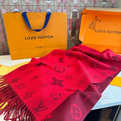 Louis Vuitton Reversible Monogram Wool Scarf