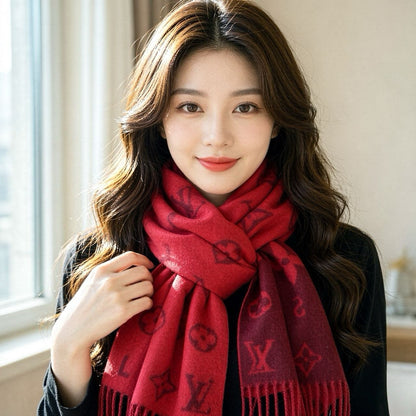 Louis Vuitton Reversible Monogram Wool Scarf
